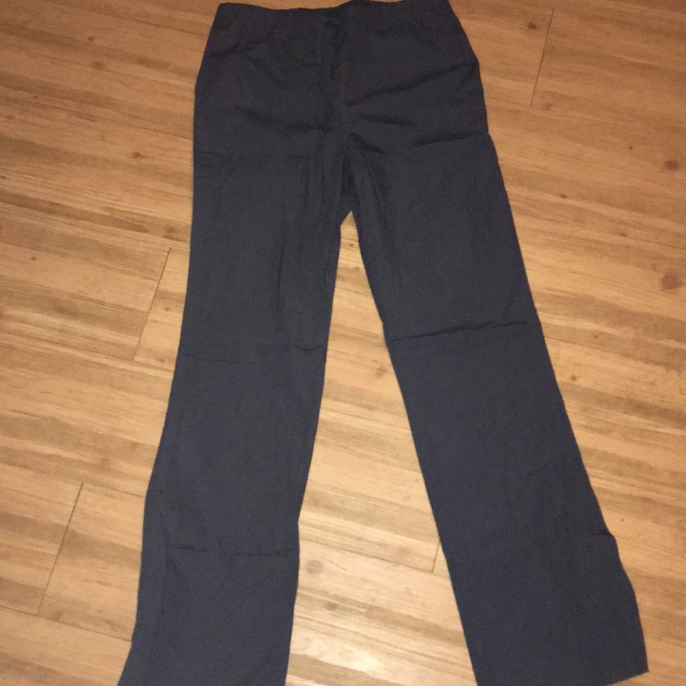 Gray Tall Small Scrub Pants